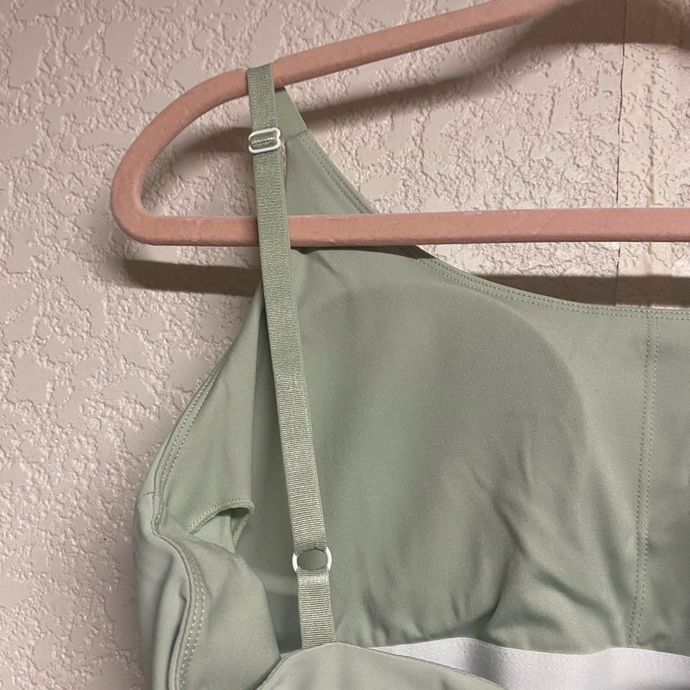 Women's Light Green Tennis Dress with Built-in Bra - Picture 7 of 7